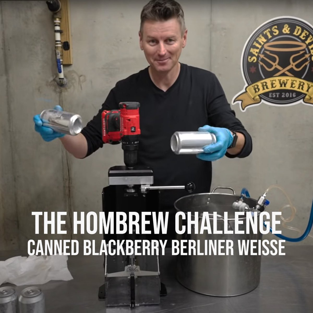 Check out the latest HOMEBREW CHALLENGE YouTube video: Brewing and Canning Blackberry Berliner Weisse! Canned using the BenchMK 🍻
bit.ly/34CO8Q0 

#homebrew #oktoberdesign #canseamer #brewing #craftbeer #beer