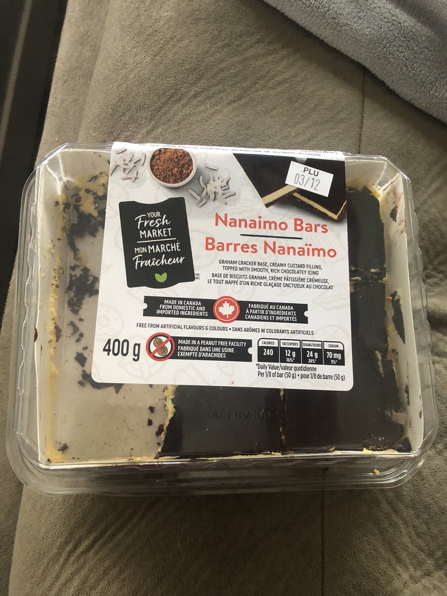 When you actually live in Nanaimo… you pretty much have to 🤷🏻‍♂️ #delicious #NanaimoBar