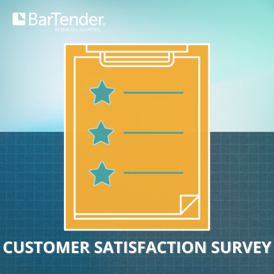 SeagullSci's tweet image. Our annual customer satisfaction survey closes on Friday, March 11. Please complete our survey to help us provide you with the best software and services possible. hubs.la/Q0153QSX0 #SeagullScientific #barcodesoftware