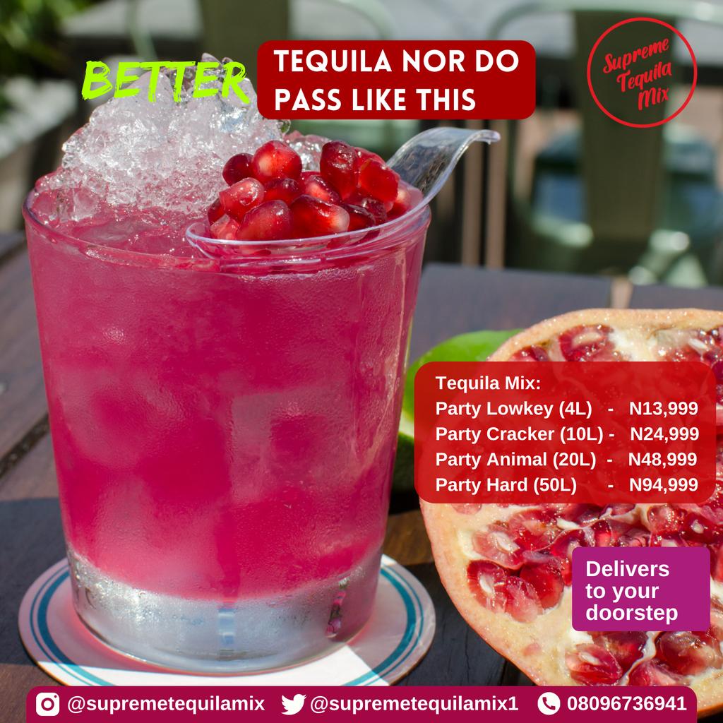 itsFNBdotCOM's tweet photo. Premium Tequila Cocktail Mix for wedding parties, birthdays, hangouts, beach parties, in house lounging etc

Delivered in eco friendly, high quality cans for best taste. 

Order: https://t.co/FZwHKGM3BE 

Putin erica NURTW The 3 #PastorTobi Erica Yahoo Yahoo Shaffy Bello https://t.co/R3vrtKDKTk