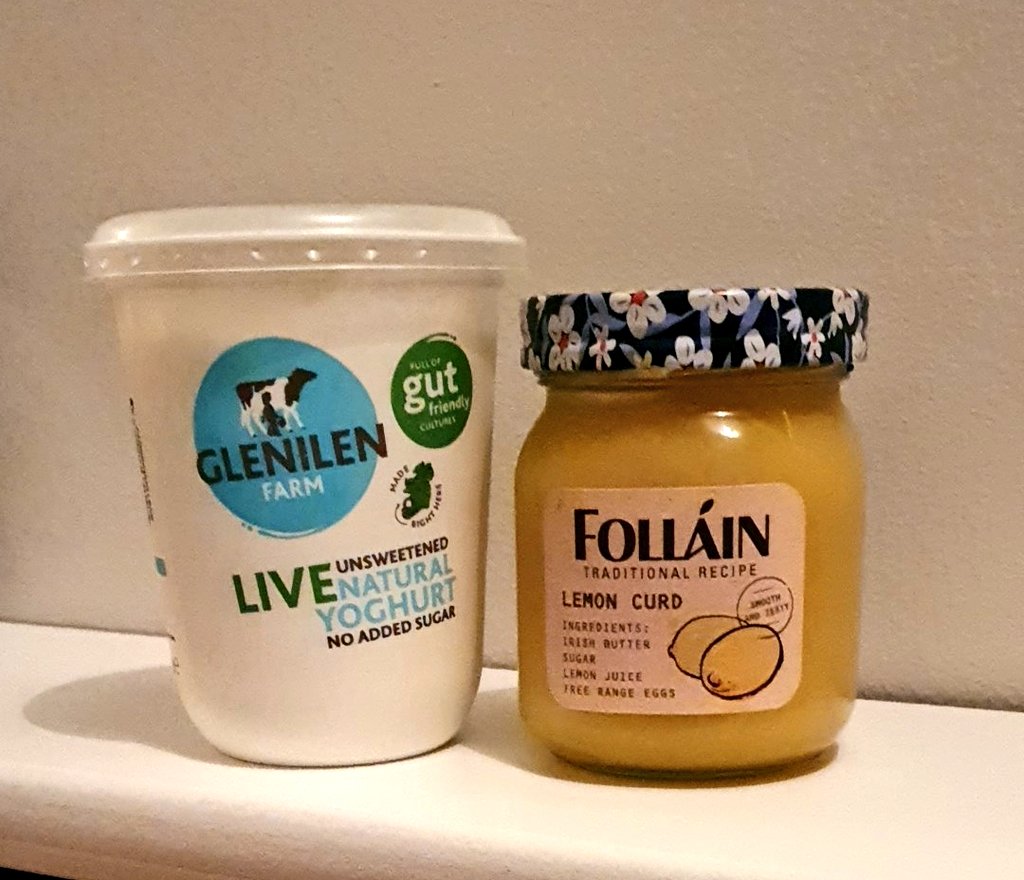 <a href="/AmandaGeard/">Amanda Geard</a> <a href="/FollainJams/">Folláin Preserves</a> Ready for the morning 🤩
My usual yogurt (from Cork also)...a match made in heaven methinks.
I'll be having it on top of my granola sprinkled with raspberries..yuuuuumy 😋