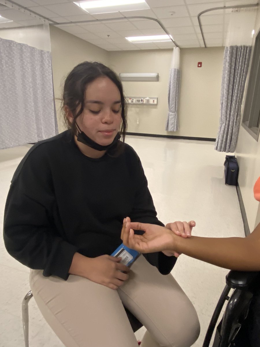 I am so proud of all my medical therapeutic students at Workforce Development Center! Today they all checked off on radial pulse, manual blood pressure, BMI’s, and respirations.They are the future healthcare professionals! <a href="/WDC_JMCSS/">Workforce Development Center</a>