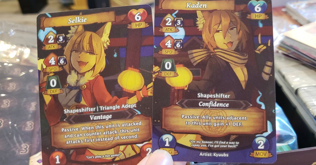 ShadowCat03's tweet photo. My Anna's Roundtable Fire Emblem boardgame came today and I just wanna say I'm so proud of my friend @Kyuubs, your cards look amazing!! There are so many wonderful artists in this as well and I can't wait to play it! <3
#annasroundtable #FireEmblem #FEtabletop https://t.co/cLKojbTyMN