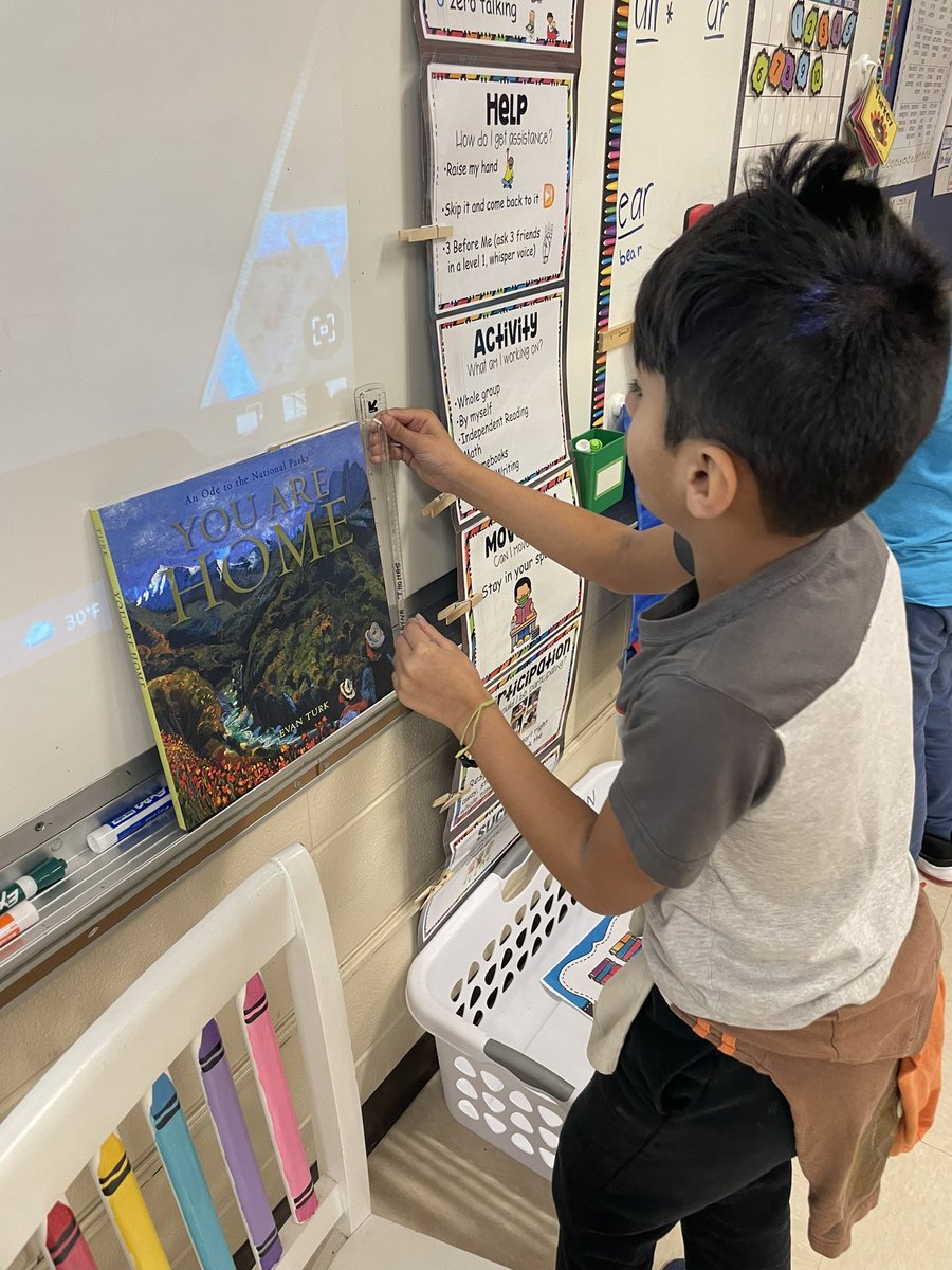 Measurement in action! We used a variety of tools to measure different items around the room. 📏 #IGinspires #RTSD26Learns