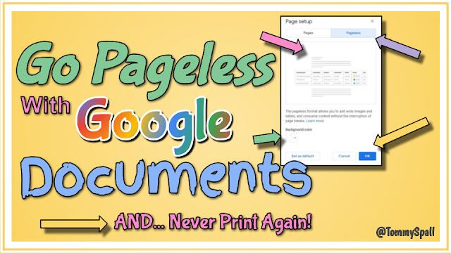 BrittniTech's tweet photo. Go PAGELESS with Google Documents! https://t.co/DtHusHAfEw #bisdconnect #bisdwired #txed #edtech https://t.co/aIIxXL8FK3