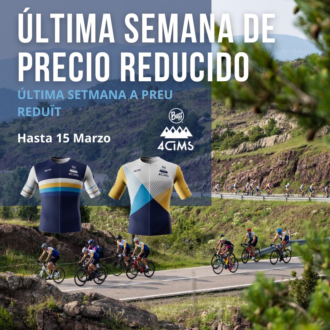 Vive la experiencia del #Realcycling en la BUFF® 4 Cims! 
Una clásica cicloturista de resistencia en los Pirineos con carreteras y paisajes espectaculares. ¡No lo pienses más y únete al pelotón! 
bit.ly/Inscripcions4C…