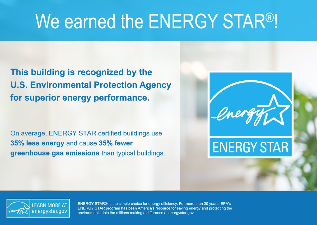 ArriveCarneros's tweet photo. We're proud to announce that our community has earned the @ENERGYSTAR Award for signifying superior energy performance in the top 25% of similar buildings nationwide! Thank you to our Green Team, our valued team members, and residents for helping us save energy! 🌎 #saveourplanet https://t.co/R1QLgJ01gC