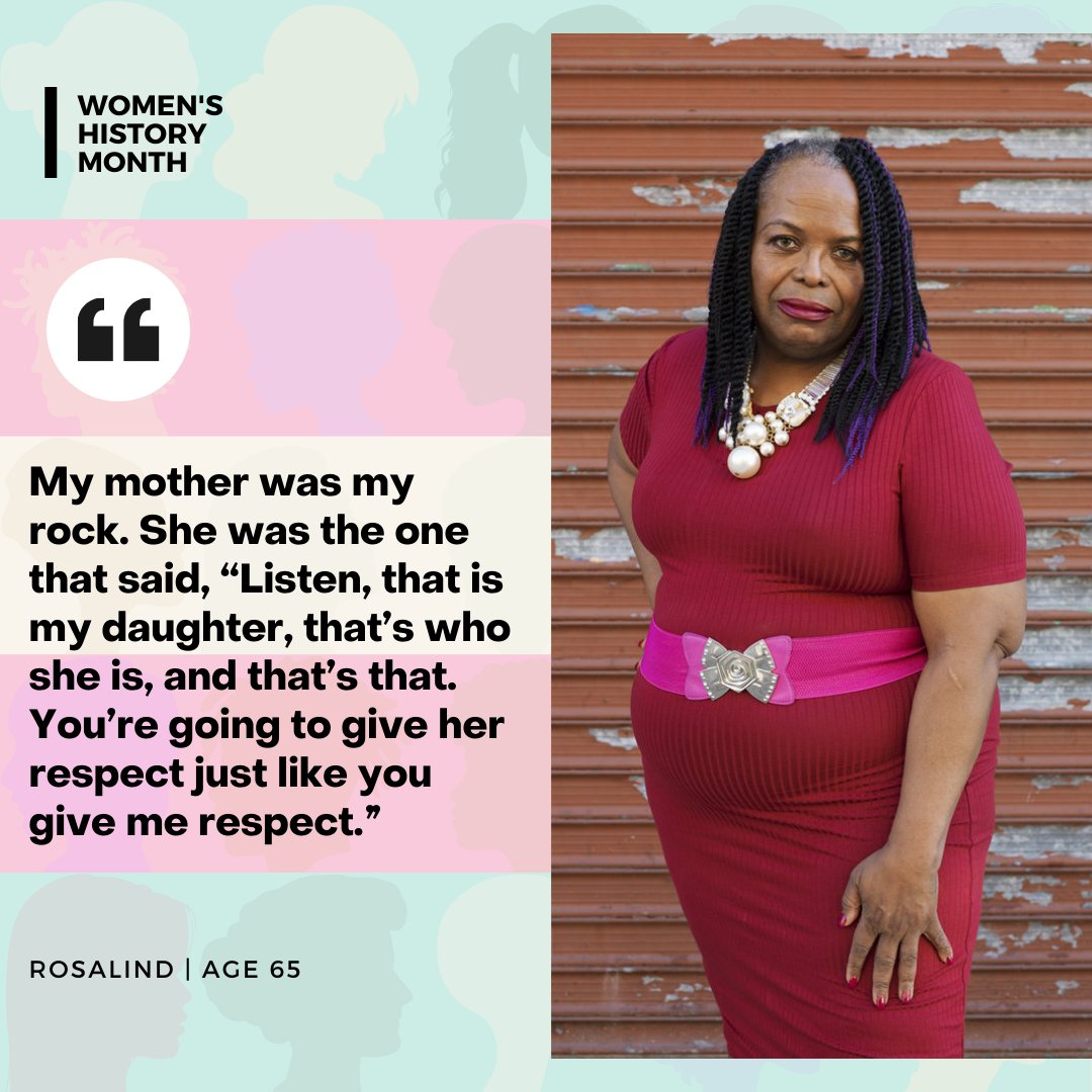 sageusa's tweet photo. Behind so many strong women is an equally strong mother, grandmother, aunt, or sister. Who is your rock? ❤️ 

PC: Jess T. Dugan #WomensHistoryMonth #TransWomen #LGBTQwomen #TransAging #TransElders https://t.co/KIeqDsMCQa