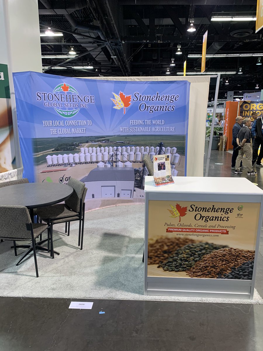 StonehengeO's tweet photo. Swing on by booth #2020 at @NatProdExpo #expowest for all of your whole seed ingredients. 4th Gen family farm with organic and gluten free certification. #organic #oats #gfoats #glutenfree #lentils #flax #peas #2020 https://t.co/7ziHKe1p0D