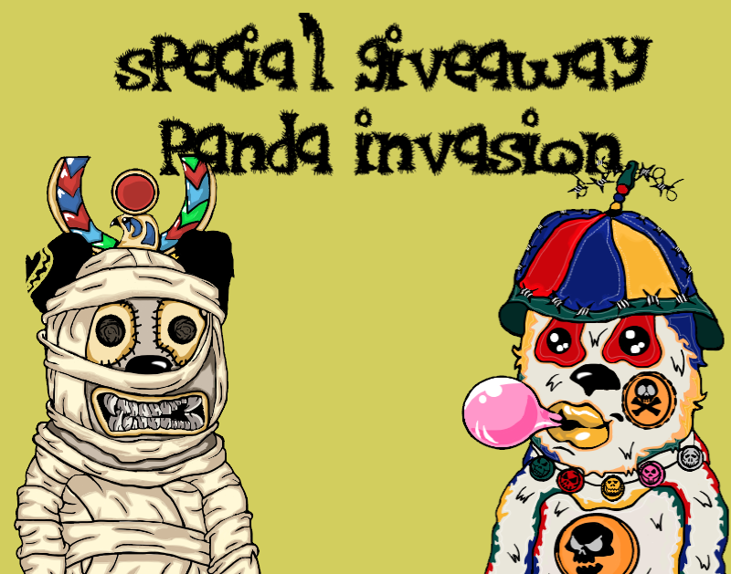 InvasionPanda's tweet photo. To celebrate the release of the collection !Try to win $100 in the crypto of your choice!

At the same time, the NFT sales will start on 28/03/2022

-Follow @InvasionPanda
-RETWEET, LIKE and tag 1 friend in this tweet
Raffle closes 28/03/2022
#NFT #NFTCommunity #NFTGiveaway #NFTs https://t.co/5kTqvVCksG