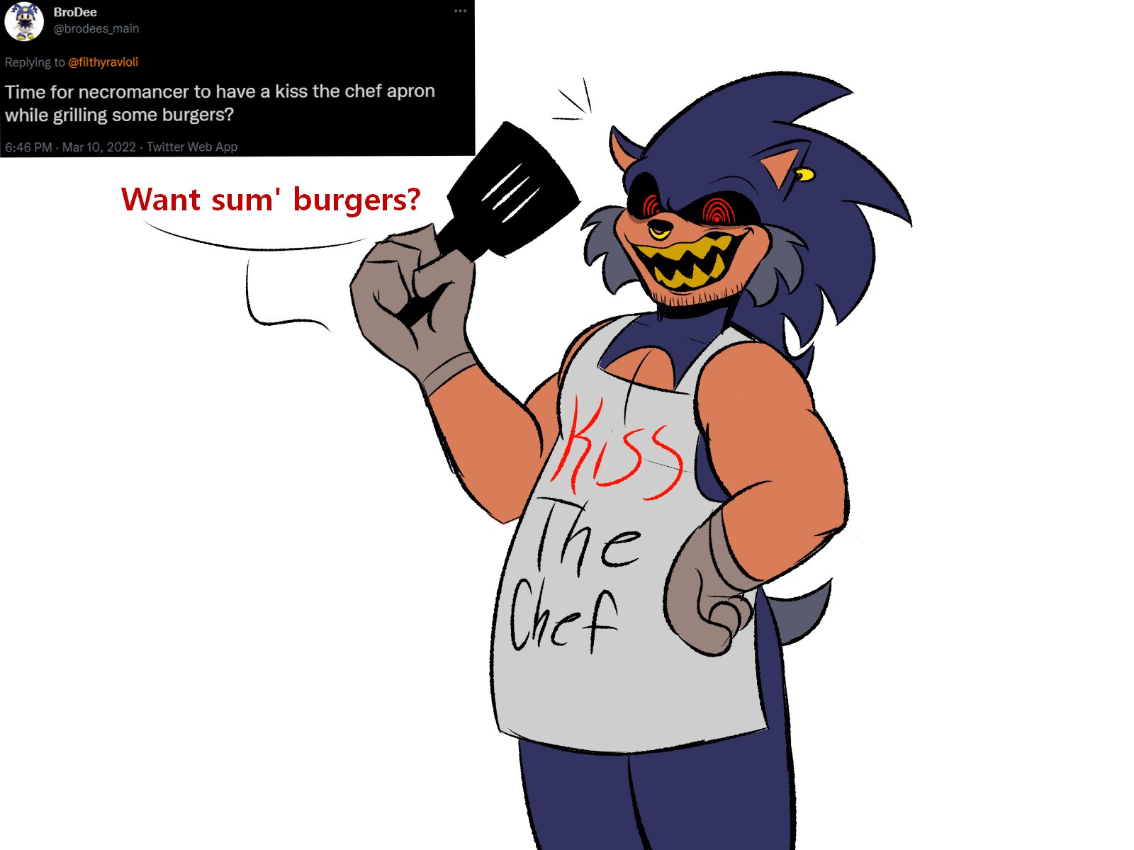 1 Exe M enjoyer (Brit) on X: necromance enjoyers here's your food! eat up!  #sonicexeoc #sonicexe  / X