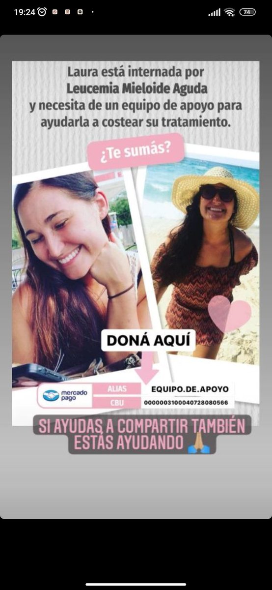 loreley1104's tweet photo. Mi amiga tiene Leucemia me ayudarían mucho si difunden 🙏🏻 https://t.co/Op27RAx4J3