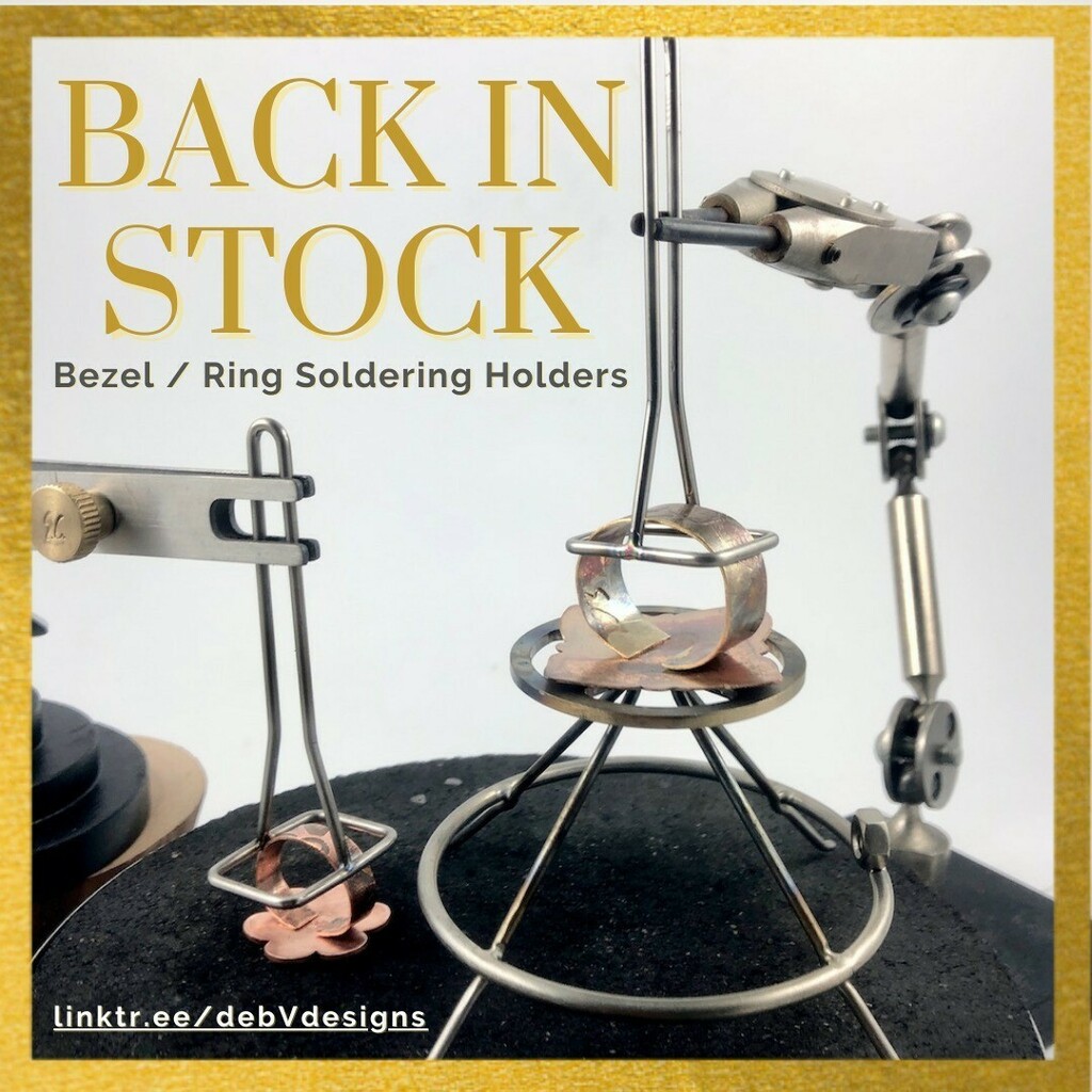 SHOP UPDATE:
YEAH!
During a deep re-organization, I discovered a few of the soldering holders.

Just listed a few Bezel Ring Soldering Holders on my Etsy site. Link in bio if interested
#bezel #ring #soldering #holder #Etsytoday at debVdesignshttps://instagr.am/p/Ca8JAXoPC8n/