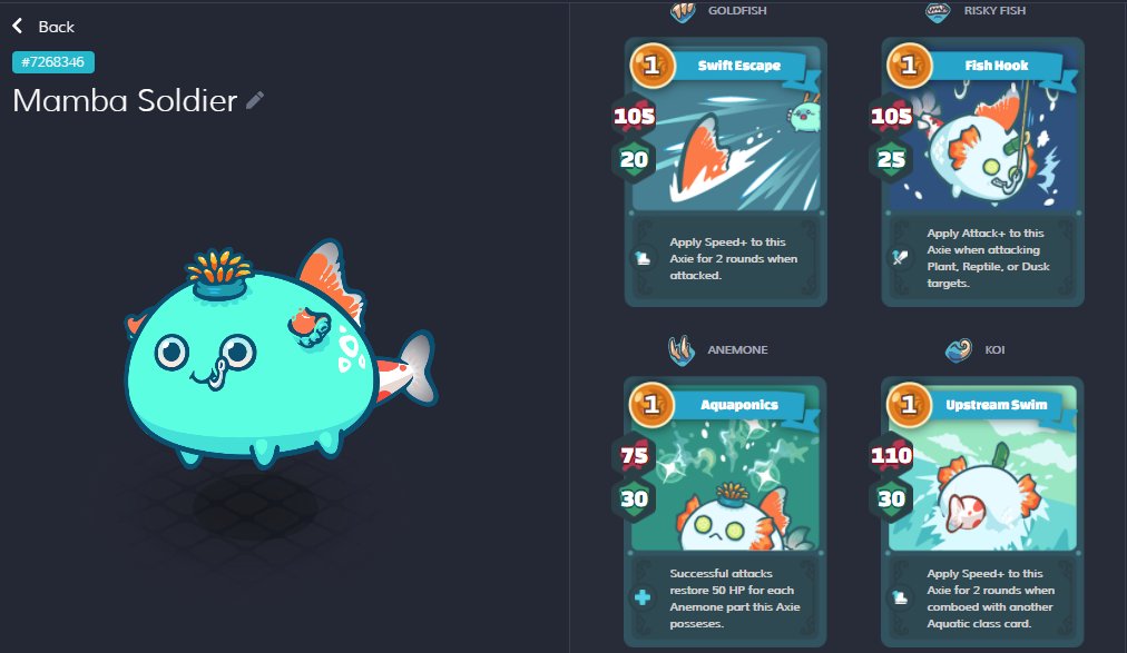Going to give this Axie to a lucky member of our community courtesy of our friend Black Mamba🔥 

To Participate:
1: Follow 
<a href="/blaack_mambaa/">Black Mamba 👑</a>
<a href="/P2E_Daily/">Heist 🎯</a> 

2: Like + Retweet
3: Tag three friends

Goodluck!