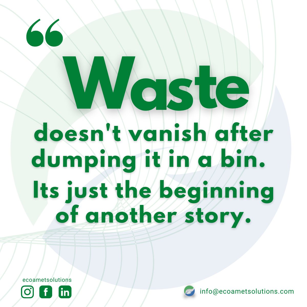 GLCpodcast's tweet photo. Let them that.... waste doesn't vanish!!!!!!!! https://t.co/9Z0ZbSx8kl