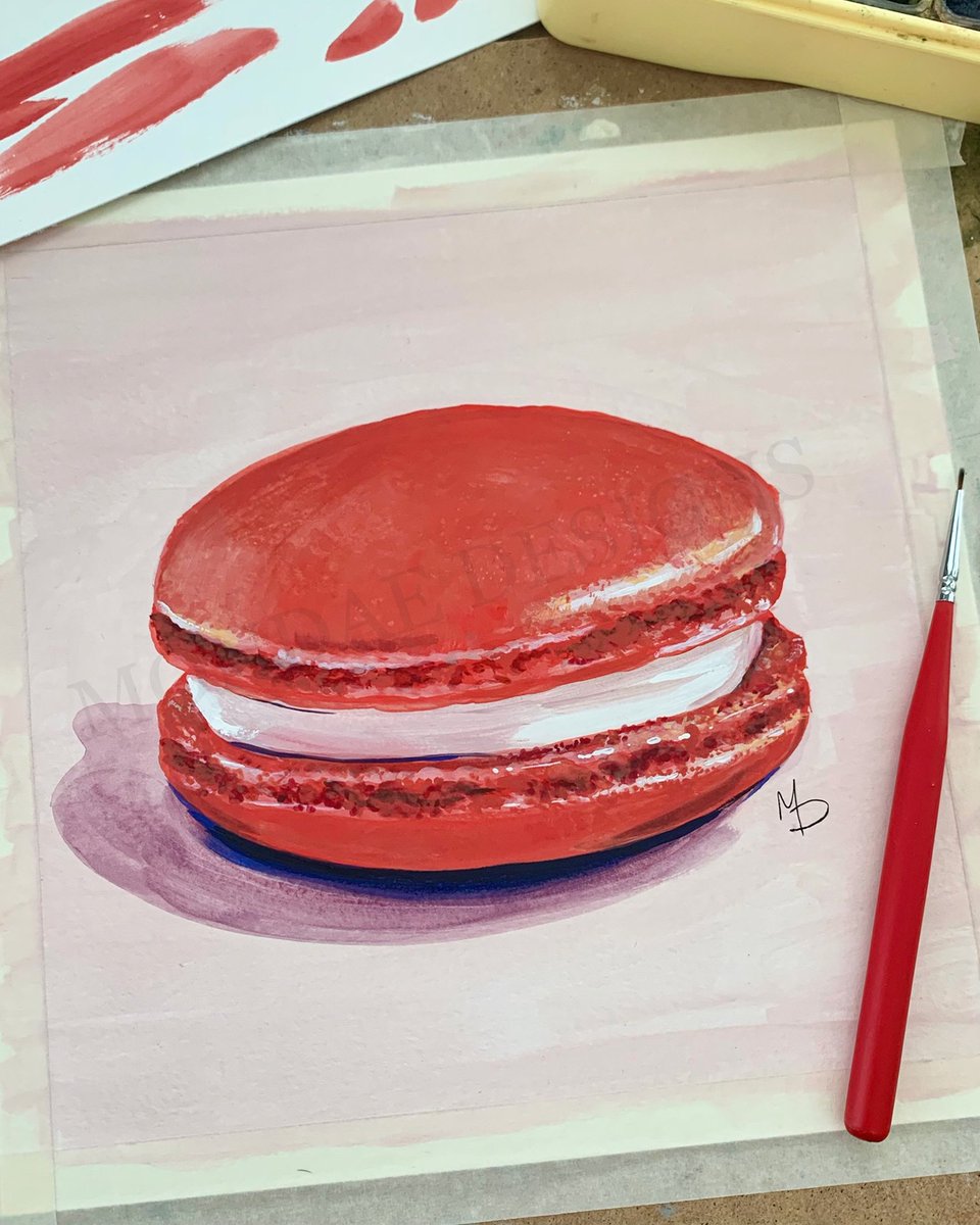 mondaedesigns's tweet photo. Macaroon Gouache Painting 
#paintingoftheday #homedecor #wallart #originalart https://t.co/8FFaB7fdV3