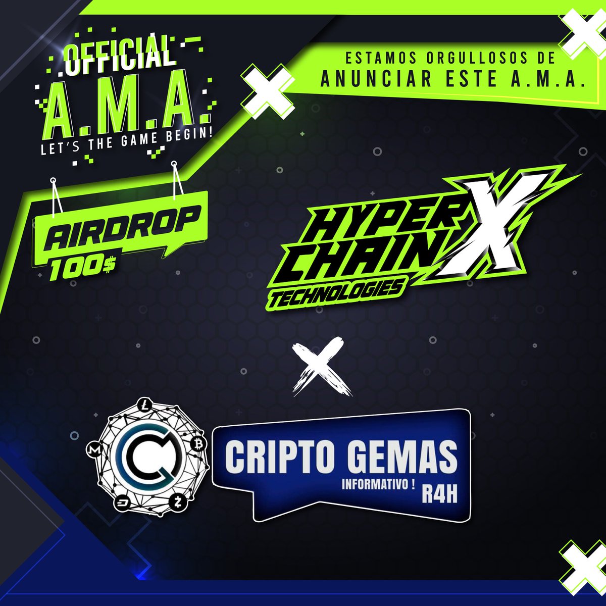 CriptoGemas_R4H's tweet photo. 📌 AMA en CriptoGemas con #HyperChainX❗️

Viernes 11/03 a las 17:00h UTC 👀 tendremos un AMA con el proyecto @HyperchainX 

Link para el AMA: https://t.co/anFHxouBvD https://t.co/H5GcA30v7C