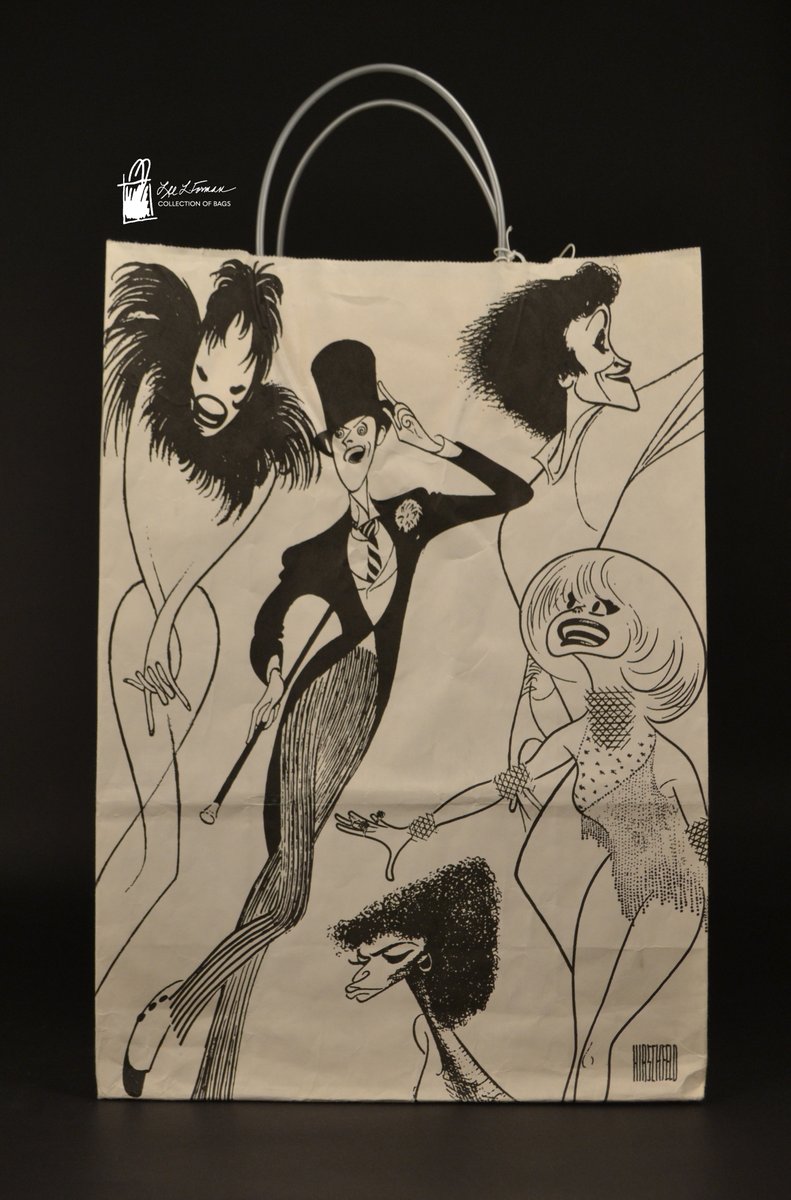 70/365: Al Hirschfeld is the artist behind these caricatures of Broadway featuring performers Andrea Marcovicci, Tommy Tune, Chita Rivera, Carol Channing, and Debbie Allen. The bag was originally marketed for Bloomingdale's in 1990.