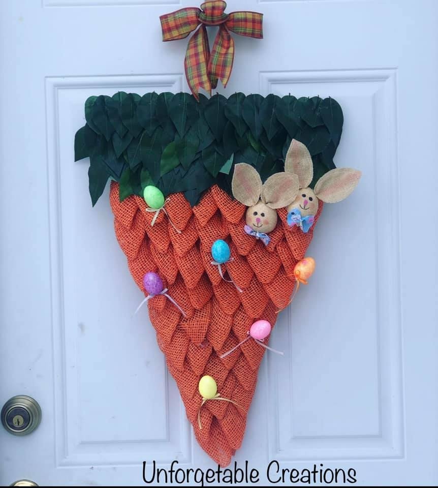 CreekUnique's tweet photo. Christa Forget made this cute carrot #wreath & we LOVE her take on this design! Get your door #Easter ready by making a wreath like this on our Triangle Board! โจ๐๐
Get your UITCโข Triangle Board๐
https://t.co/EaGiwiULZv
#EasterDecor #Imadethis #DIY #DIYEaster https://t.co/I5ew2ZmInW