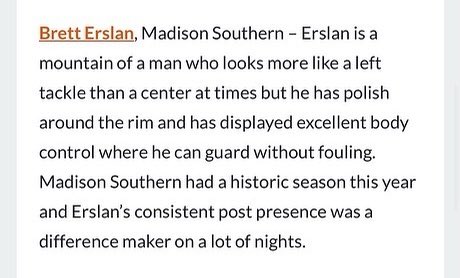 Brett “The 🏔” Erslan getting some love from <a href="/PrepHoopsKY/">Prep Hoops Kentucky</a> as one of the top centers in the class of 2023. Well deserved big fella 👏🏻