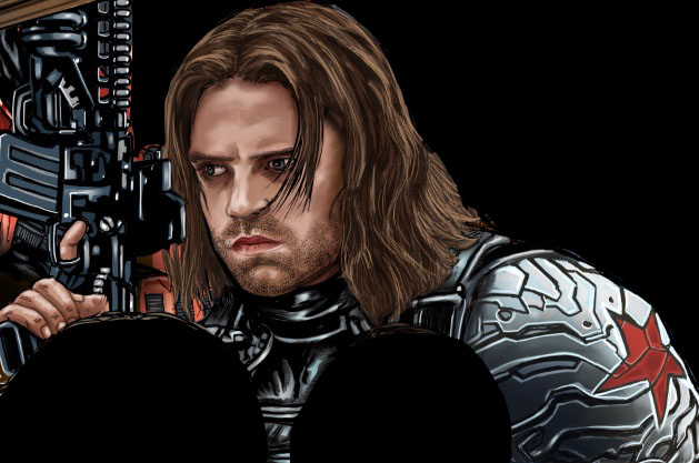 batmankm's tweet photo. One of my favorite Marvel Movie characters is Bucky/WinterSoldier. Mostly because of the amazing performance/depth that @imsebastianstan brings to the character. He's a guest at @FandemicTour Next week in Atlanta. So you know he's in my exclusive show tribute art. 👍 #Booth360 https://t.co/Ur9SQRnFG7