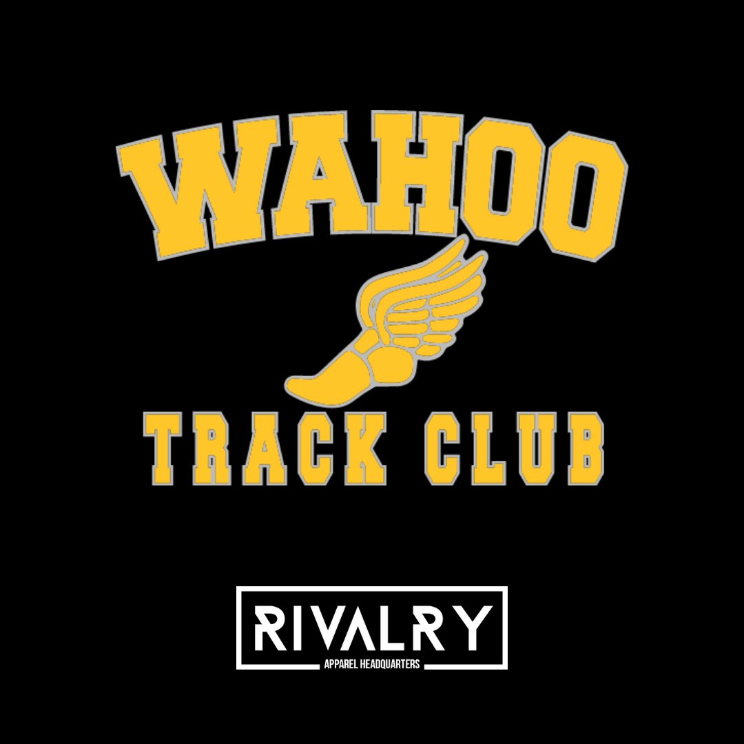 rivalrywahoo's tweet photo. 🏃‍♂️ If you ain't first, you're last! 
🏁 Don't be last! Order your Wahoo Track Club fan gear TODAY! Online store now open - closes Sunday, March 27th
💻 https://t.co/b1rdcoN8dx
#wahootrackclub #teamstorethursday #rivalryapparel #gamedayshop #downtownwahoo https://t.co/BFjJigA2iN