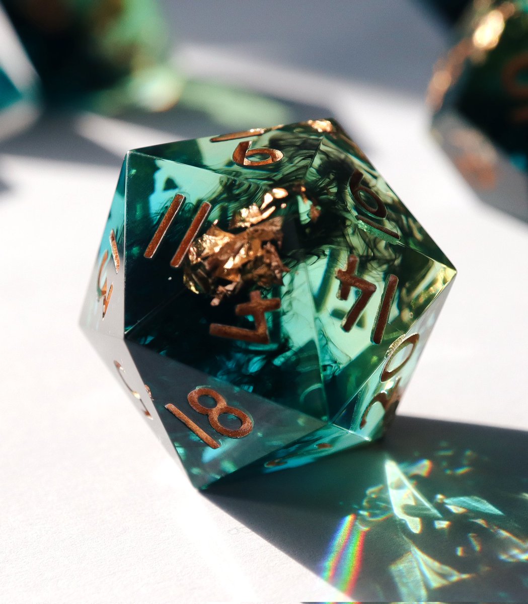 New 2022 photos for Sublime Blight! Showing off that flowing smoke ✨️ #dnd #ttrpg #dice