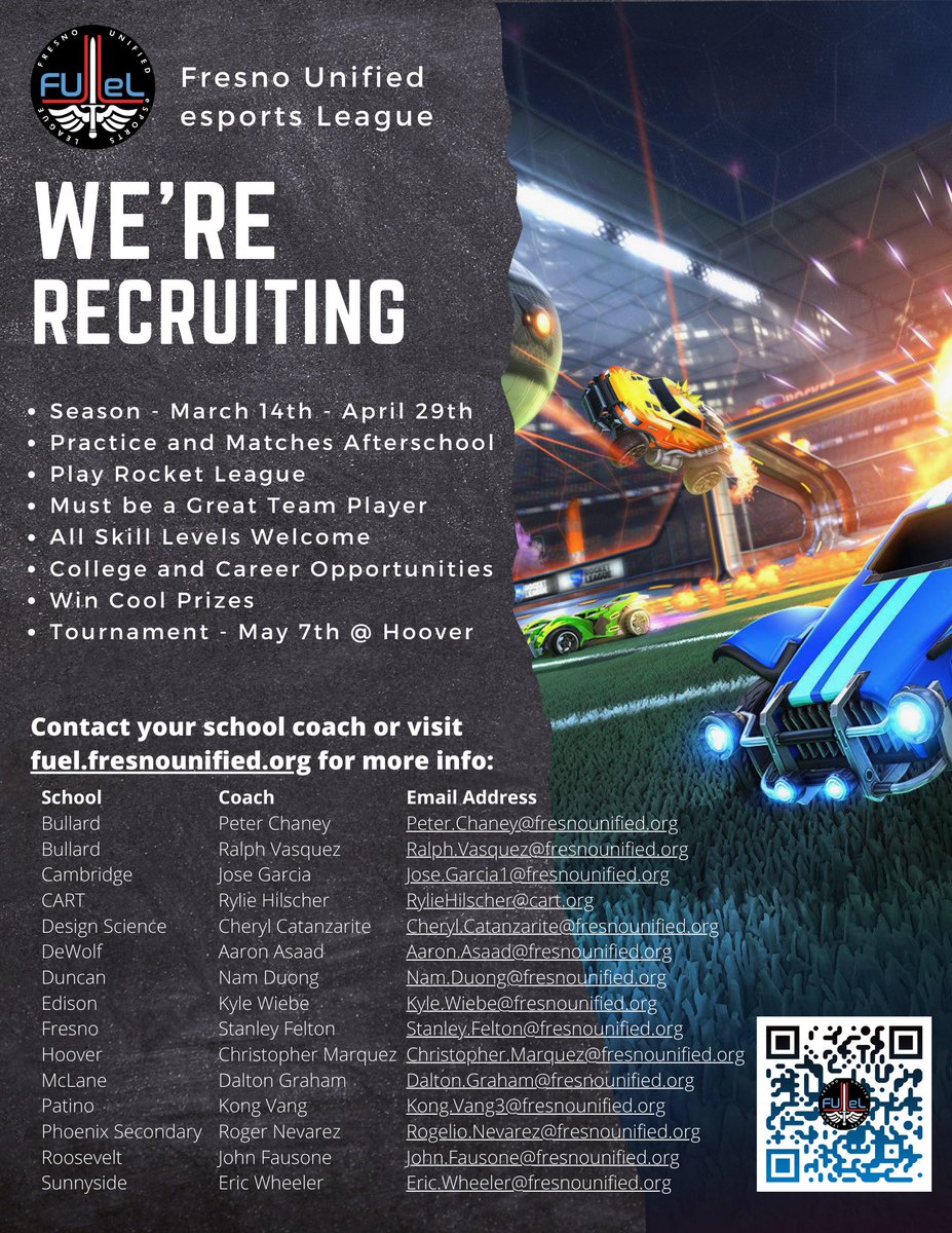 Fresno Unified eSports League(Fuel) tweet media