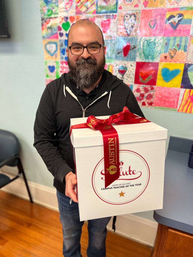 Zavala Teacher of the Year, Rolando Cortez, is amazing!!! AISD appreciates you!! <a href="/WeAreAISD/">Austin ISD Office of Talent Strategy</a> <a href="/AISDElementary/">@AISDElementaryProud</a> <a href="/VivaZavala/">Viva Zavala</a>