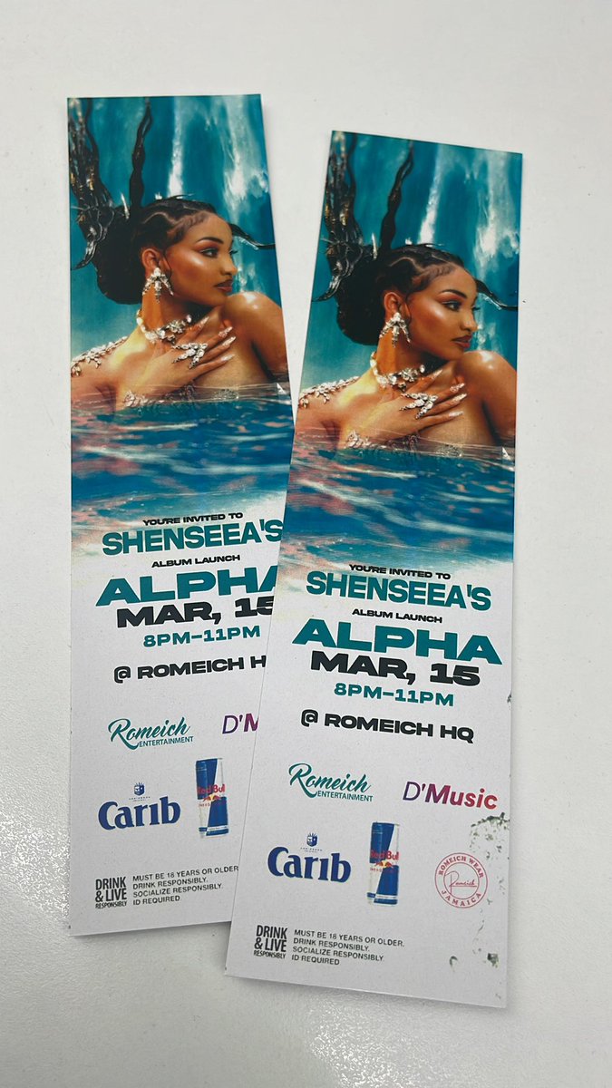 🔈 Ah #Shenyeng time! Win two (2) tickets to the <a href="/SHENYENG/">Shenseea</a> Alpha album launch on March 15th. Enter now: 
1. Follow the <a href="/DMusicApp/">D’Music App</a> twitter account
2. Quote this tweet with your favourite Shenseea lyric
3. Use the hashtag #ShenseeaAlpha
