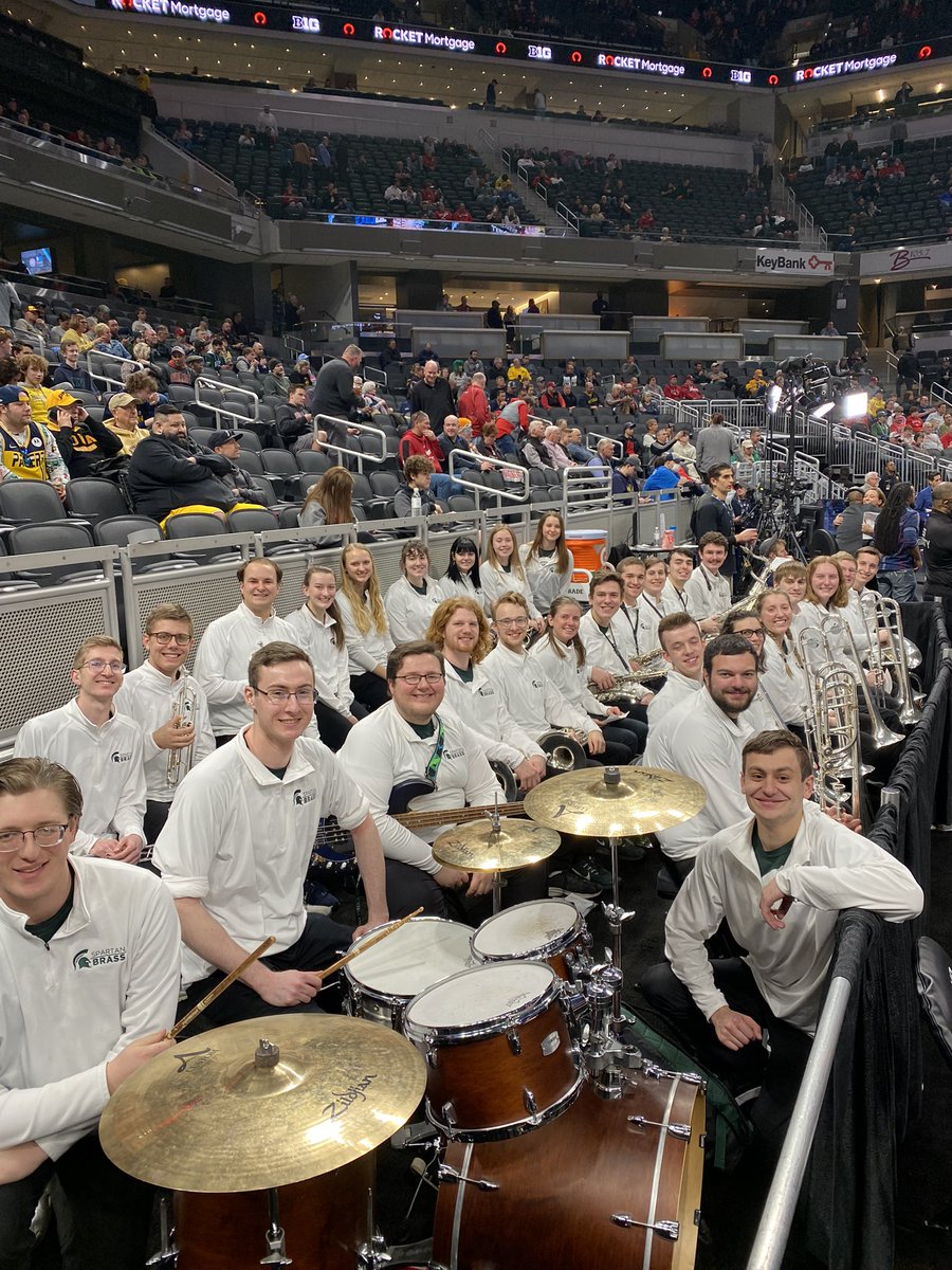 MSUSpartanBrass's tweet photo. Let’s go State! #gogreen #bigtourney  @MSU_Basketball https://t.co/gu3woFJZ0C