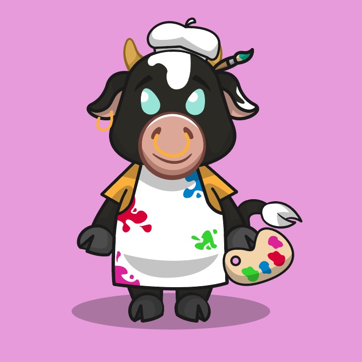 CowWorkers's tweet photo. #nft alert!!!
#cowworker Artist #009 is now available on #opensea. 
#cowworkers are #erc1155 Tokens on the #polygon network.

An NFT collection of 200 Cow Workers handcrafted to bring awareness to the negative impact that our lifestyle and eating habits are having on animals. https://t.co/72IgYvAosK
