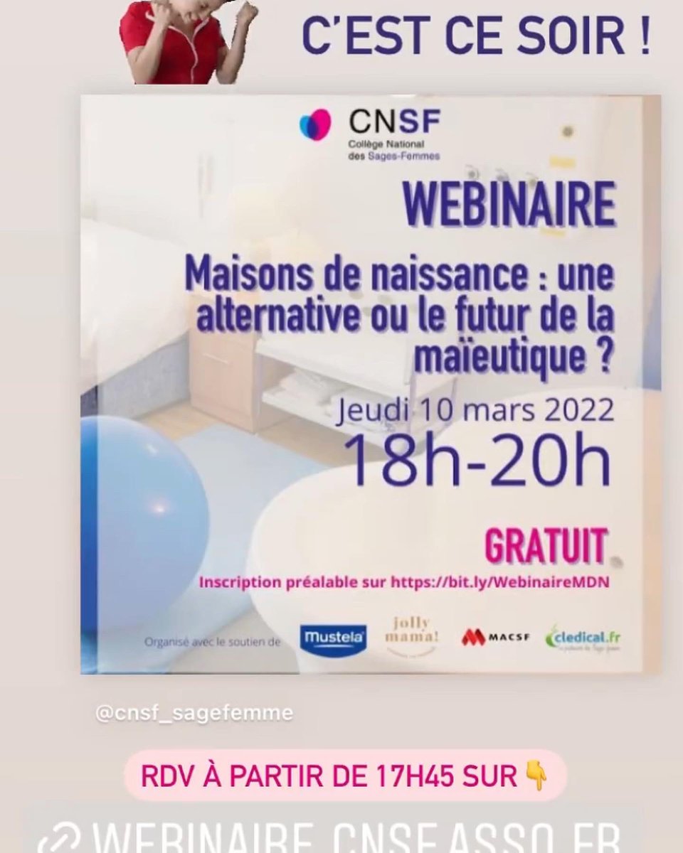 anne_chantry's tweet photo. Quelle journée !  
Présenter un webinaire de 2h15 en direct sur les maisons de naissance. Quel plaisir d’avoir partagé de la science sur ce sujet. 
Bravo aux invitées pour la qualité des échanges lors de la table ronde ! 
@Coll_SageFemme @ Clara Rollet @Adriengantois https://t.co/6Zxz6UqvJH