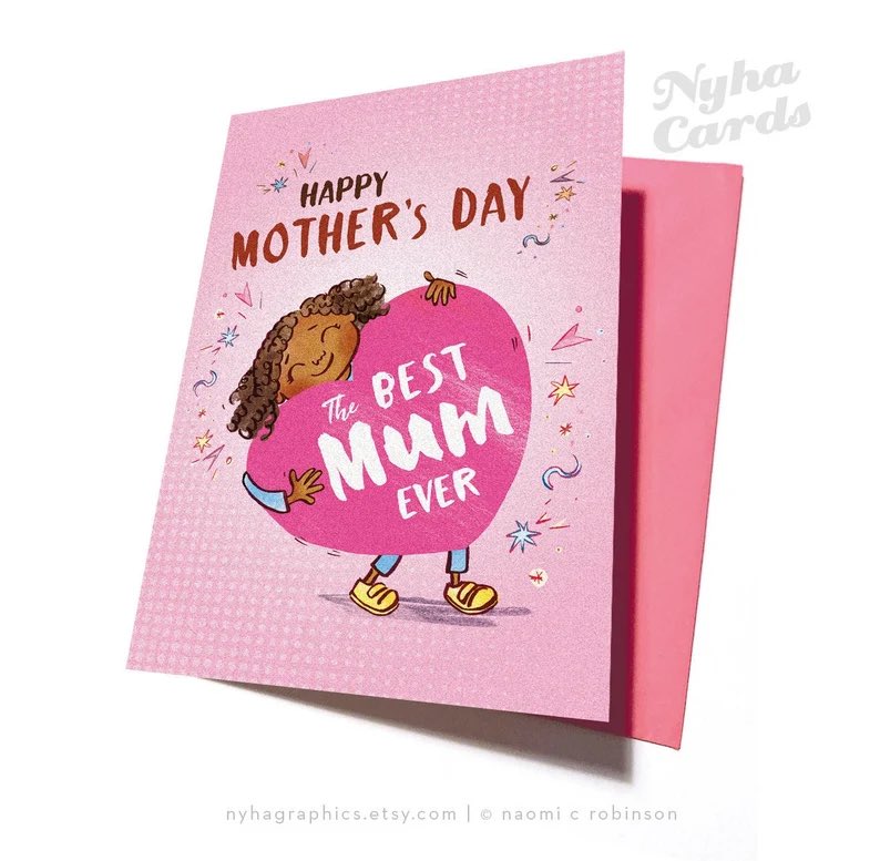 NyhaCards's tweet photo. A bright and beautiful Mother's Day card from Nyha Cards https://t.co/pO4eQAhDMQ #supportblackbusiness #shopsmall #etsy #MothersDay #greetingcards #cardsofcolour https://t.co/VhZ7HvsALI