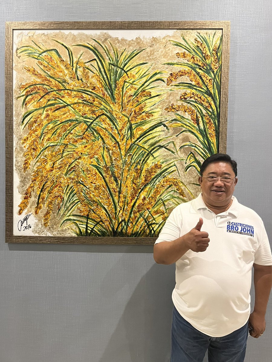 BroJohn2022's tweet photo. Appreciation post. Gintong butil na itinanim at inani ng kamay ng mga masisipag na magsasaka. Ang palay ay ginto ngunit ang nagtanim at nagani ay nananatiling mahirap. 

#artappreciation 
#painting https://t.co/xCQWJQvPb6
