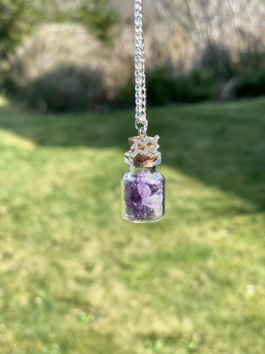 Celestial4444's tweet photo. ✨FOR SALE✨
♒️Aquarius necklaces♒️
$25 for a set with matching earrings
OR
$15 for 1
#smallbusiness #handmadejewelry #Aquarius #zodiacjewelry #Amethyst #Amethystjewelry #aquariusnecklace #aquariusearrings #aquariusjewelry #amethystnecklace #amethystearrings #handmadewithlove https://t.co/w2T0P2m8Y9