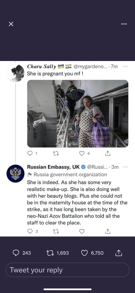 FelicityCarus's tweet photo. @Twitter you really need to shut down this account @RussianEmbassy https://t.co/2aiKHC9YjB