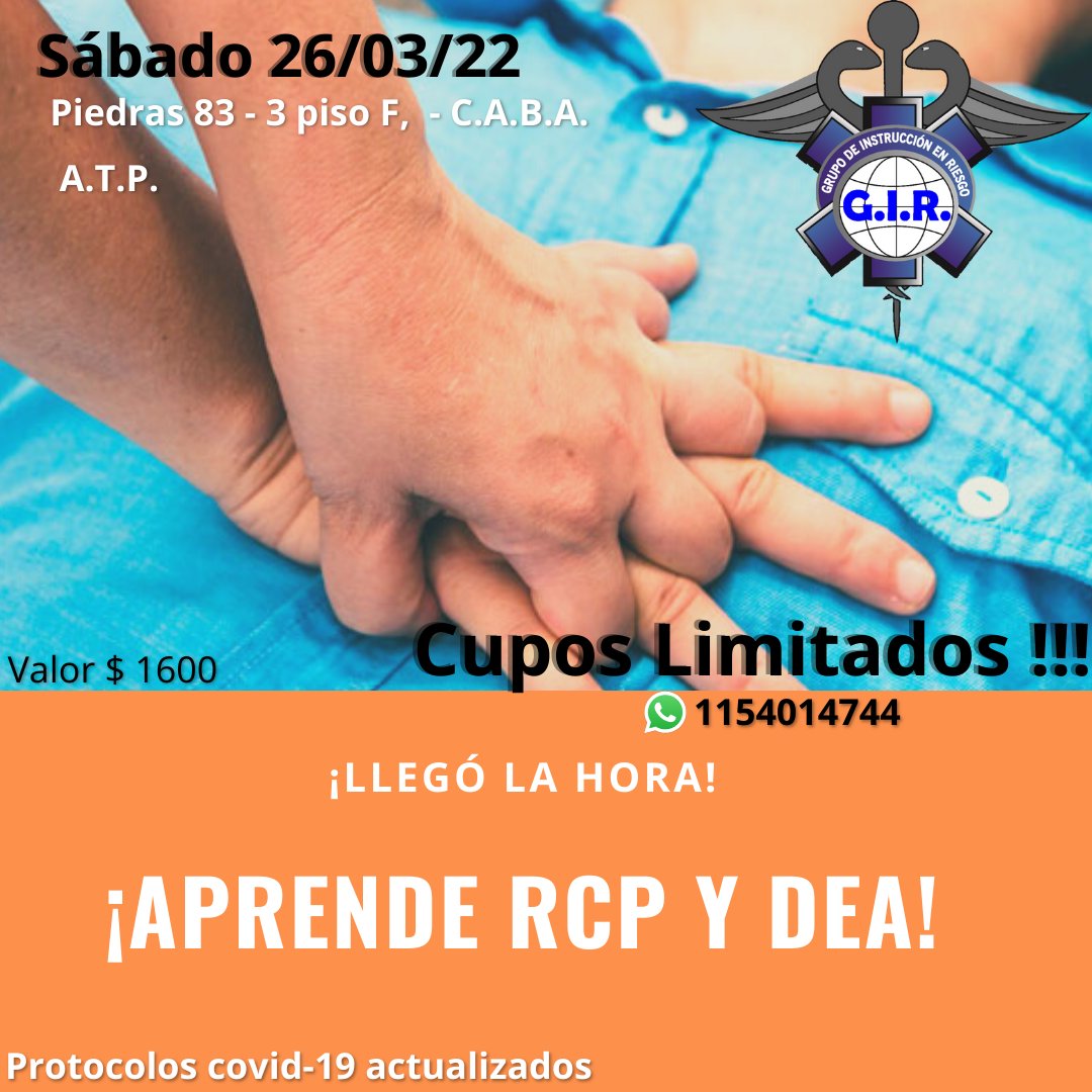 GirCapacitacion's tweet photo. Taller de RCP y DEA
#RCPSALVAVIDAS #RCP #CPR #Salud #Emergencia #docentes #instructor #gym #Seguridad #auxiliares https://t.co/xlMpkR2sya