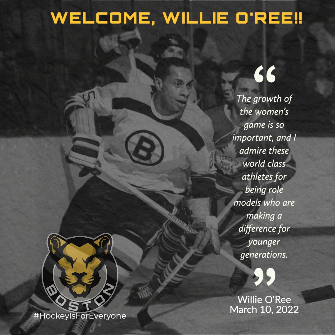 TheBostonPride's tweet photo. How incredibly honored we are to welcome this legend to our team. His commitment to growing the game has no limits. 
@NHLBruins #Boston #HockeyIsForEveryone @PHF https://t.co/AAdnTlHTfA