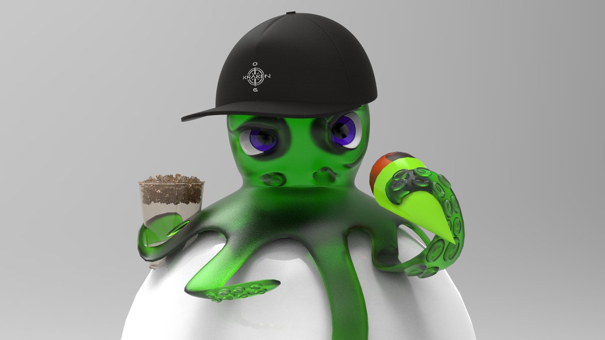 PopsXW's tweet photo. Gummy Bear Kraken, modelled in Maya @KrakenSociety_ @Y_0_H_K https://t.co/DbQ71y1ll5