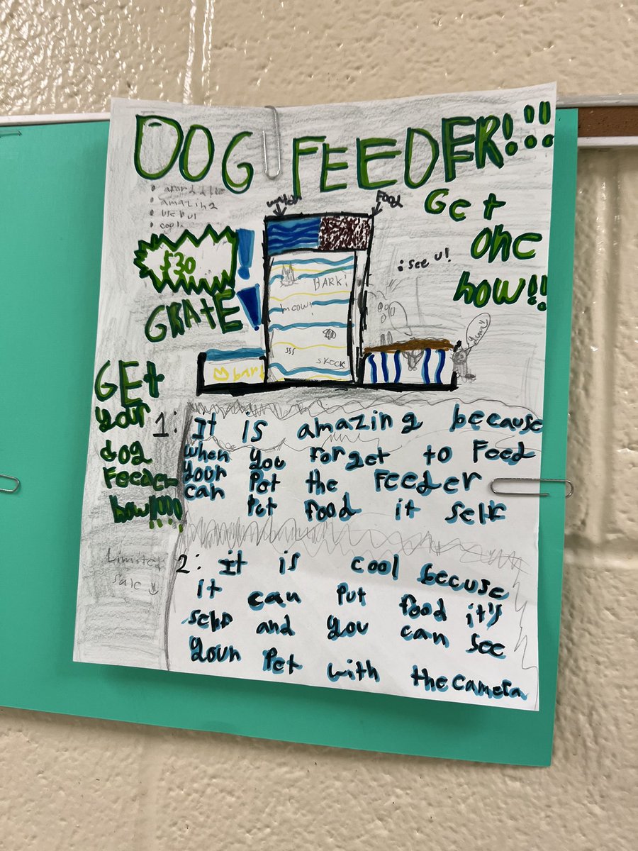 msluz2nd's tweet photo. Our latest writing assignment involved getting a little creative! We studied the persuasive elements used in many print advertisements and then students were tasked with creating their own! @BirneyBobcats https://t.co/Ay0VX9lzoZ