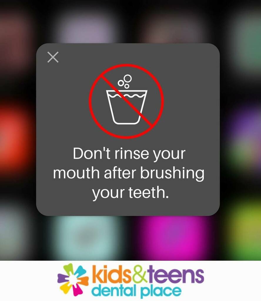 KidsandTeenDDS's tweet image. TEETH TIP: Rinsing your mouth after you brush your teeth with either water or mouthwash, removes the fluoride from the toothpaste which is needed to strengthen enamel. #TeethTip #StrongTeeth #fluoride
