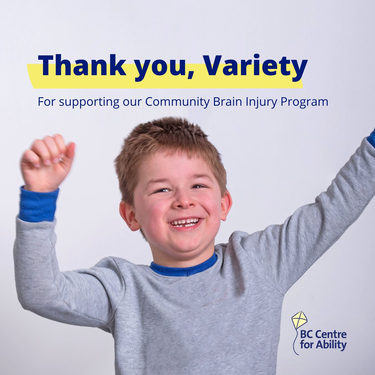 BCCFA's tweet photo. Thank you @VarietyBC for supporting our Community Brain Injury Program! This year, we received more referrals than usual and with the help of this donation, we can reduce our waitlists and ensure kids like Tyson can access our services sooner.
https://t.co/EZgSb4VySQ https://t.co/Hkr8CJpotF