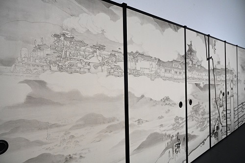 寺外初公開の襖絵】 山口晃《当卋来迎図》平成24(2012)年 浄土院蔵