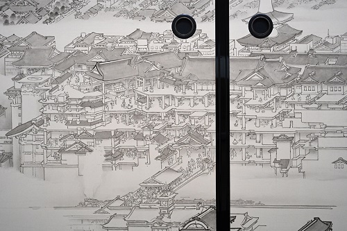 寺外初公開の襖絵】 山口晃《当卋来迎図》平成24(2012)年 浄土院蔵