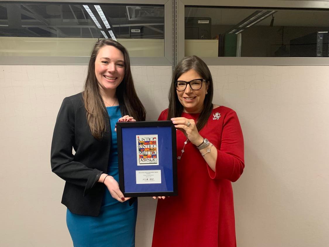 Our first 2 honorees have been incredibly helpful to JCRC &amp; we are so grateful. Thank you Haley Arnold, Director of Scheduling &amp; Senior Executive Assistant to <a href="/MassGovernor/">Governor Maura Healey</a> <a href="/CharlieBakerMA/">Charlie Baker</a> &amp; Grace Robinson, Director of Operations for <a href="/MassGovernor/">Governor Maura Healey</a> &amp; <a href="/MassLtGov/">Lt. Governor Kim Driscoll</a> <a href="/KarynPolito/">Karyn Polito</a>! #LR22