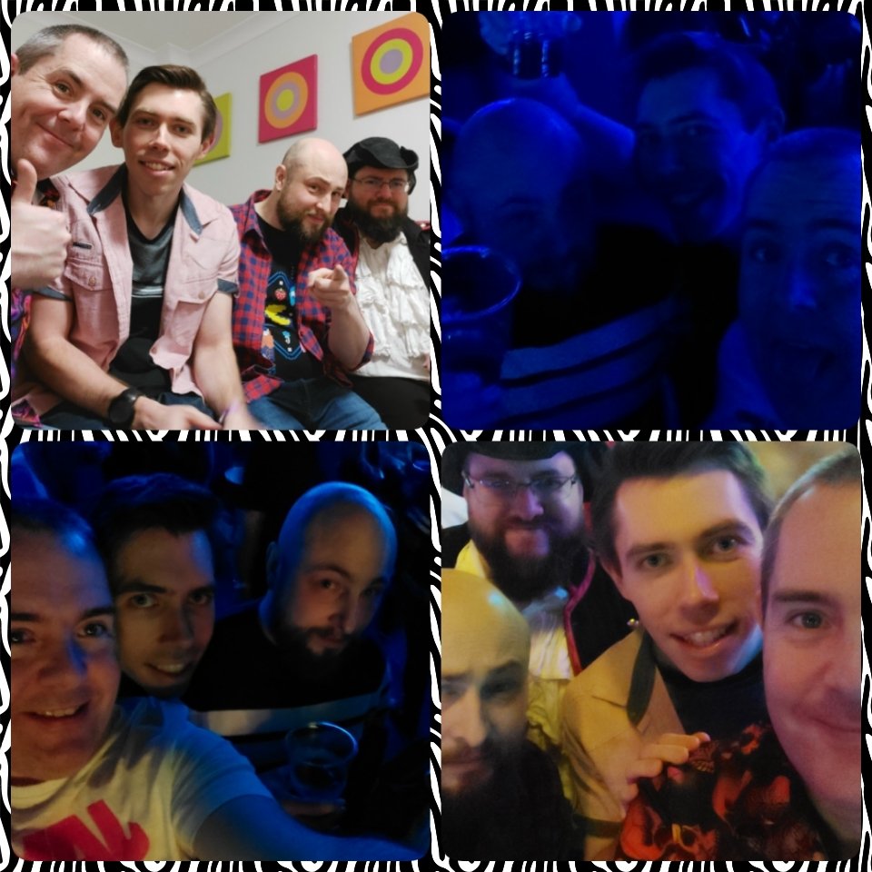 interghost's tweet photo. Had a great time at #butlins with these guys on the #80sweekender although did catch the Covid for a 2nd time so now feel like poo! Doesn't change the amazing times had by all though, thanks dudes! @Butlins https://t.co/jwn5dbxXhW