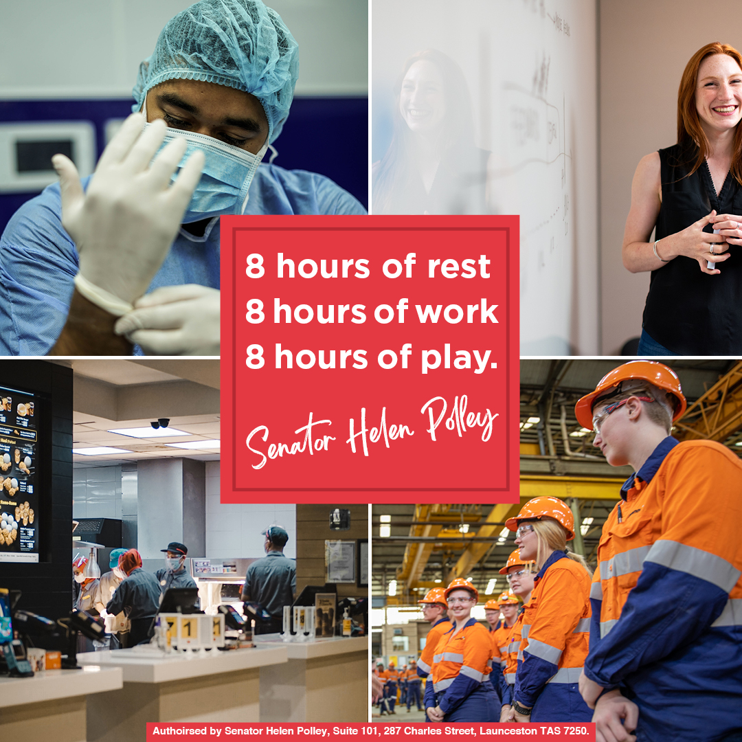 polley_helen's tweet photo. Labour Day. Hard fought for by the labour movement. Labor and the labour movement will continue to try and improve your pay and conditions each and every day #auspol #politas #Labourday #eighthourday @AustralianLabor https://t.co/nd5HgnxvOw