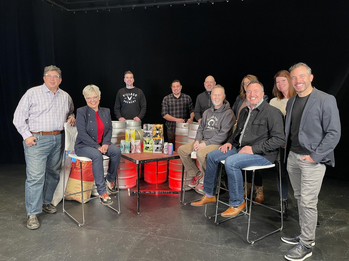 CAMA_ACAM's tweet photo. Thanks to everyone behind the scenes, in the scenes, and watching the scenes of "What's Next? @villagebrewery's 10-year Journey" today. We tried a new, fireside-chat-type format and it was great! #ABCAMA https://t.co/bNGuAUDXzc