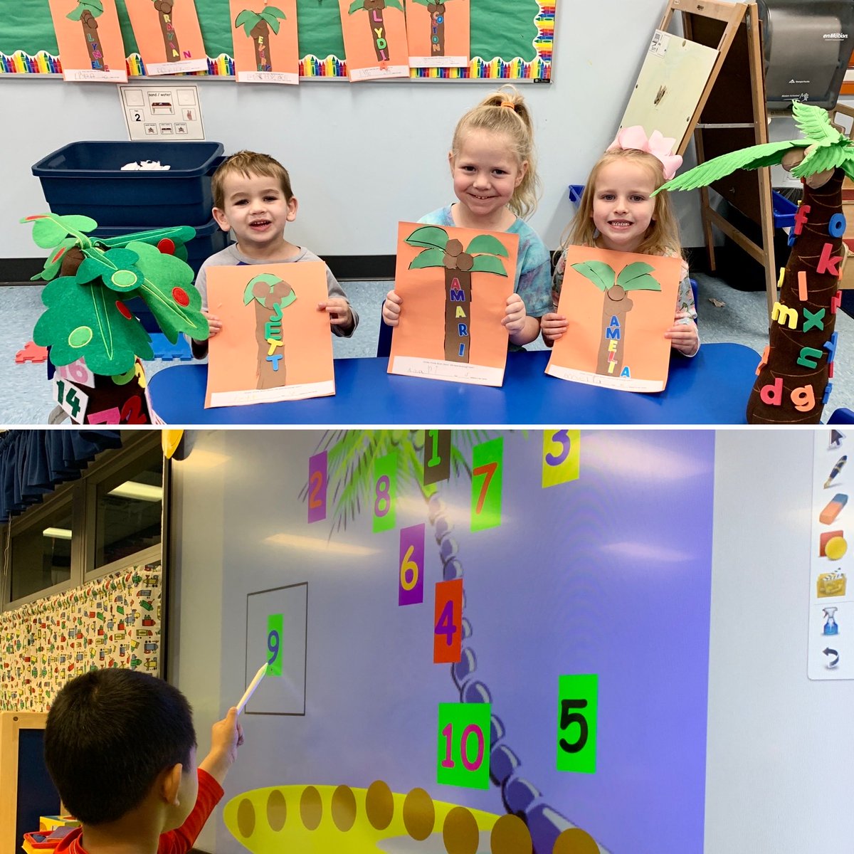 janis922's tweet photo. Chicka Chicka Boom Boom… we love learning in our room! ⁦@RockfieldE⁩ ⁦@WCPS_preschool⁩ https://t.co/65YhAlCJiP